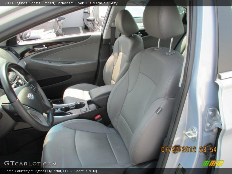 Iridescent Silver Blue Metallic / Gray 2011 Hyundai Sonata Limited