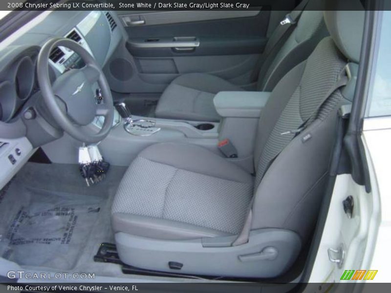 Stone White / Dark Slate Gray/Light Slate Gray 2008 Chrysler Sebring LX Convertible
