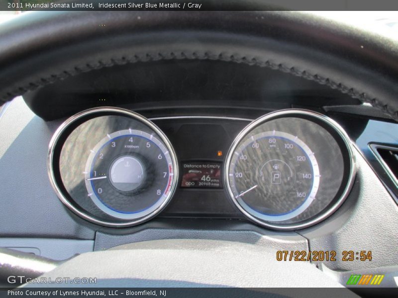 Iridescent Silver Blue Metallic / Gray 2011 Hyundai Sonata Limited