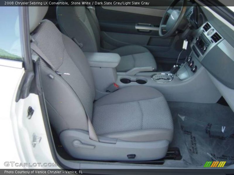 Stone White / Dark Slate Gray/Light Slate Gray 2008 Chrysler Sebring LX Convertible