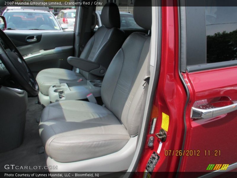 Cranberry Red / Gray 2007 Hyundai Entourage Limited