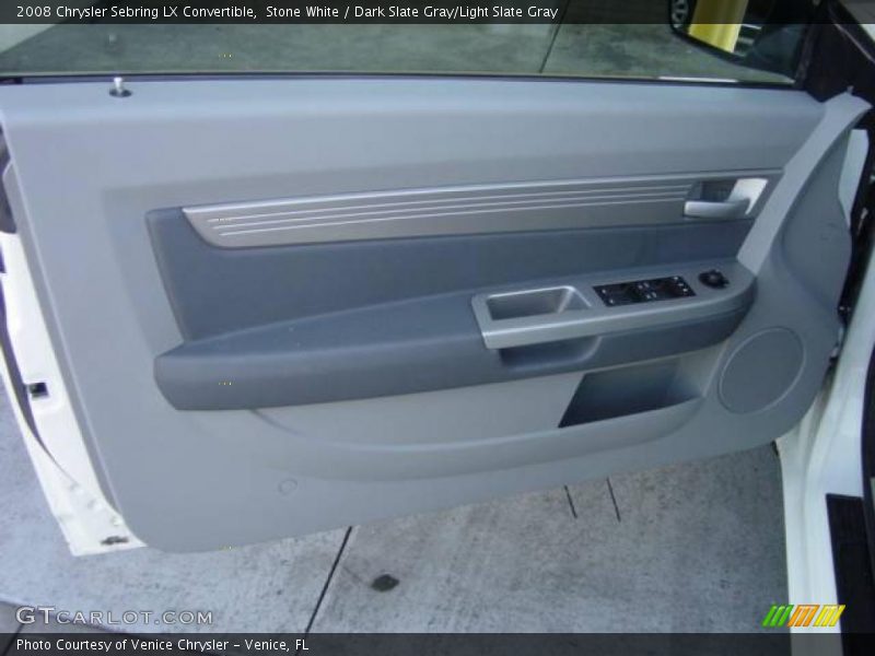 Stone White / Dark Slate Gray/Light Slate Gray 2008 Chrysler Sebring LX Convertible
