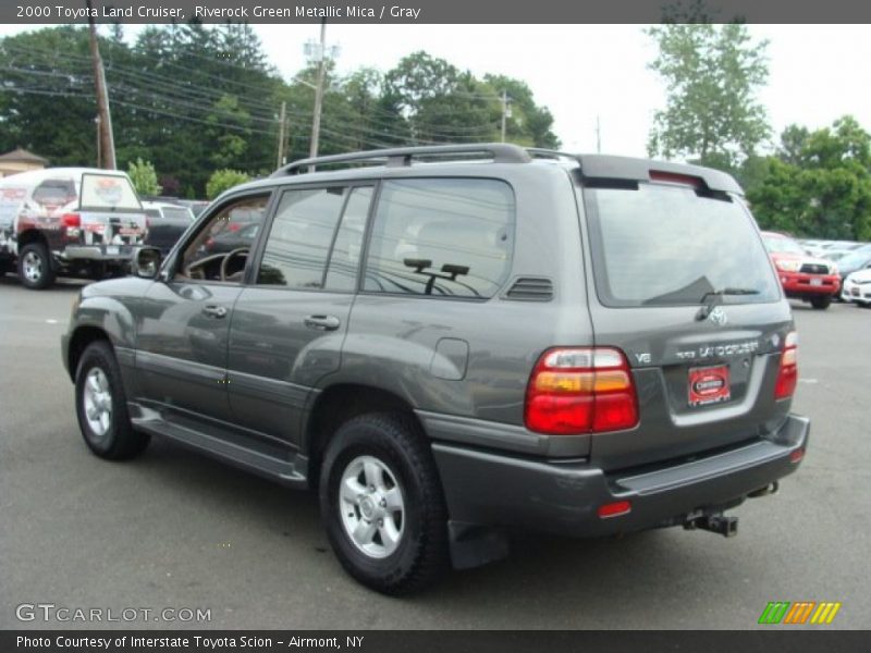 Riverock Green Metallic Mica / Gray 2000 Toyota Land Cruiser