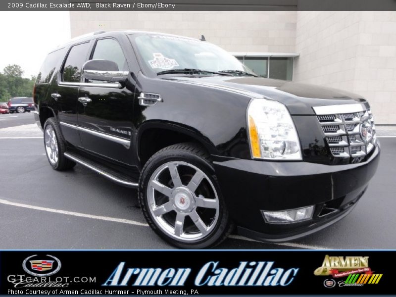 Black Raven / Ebony/Ebony 2009 Cadillac Escalade AWD