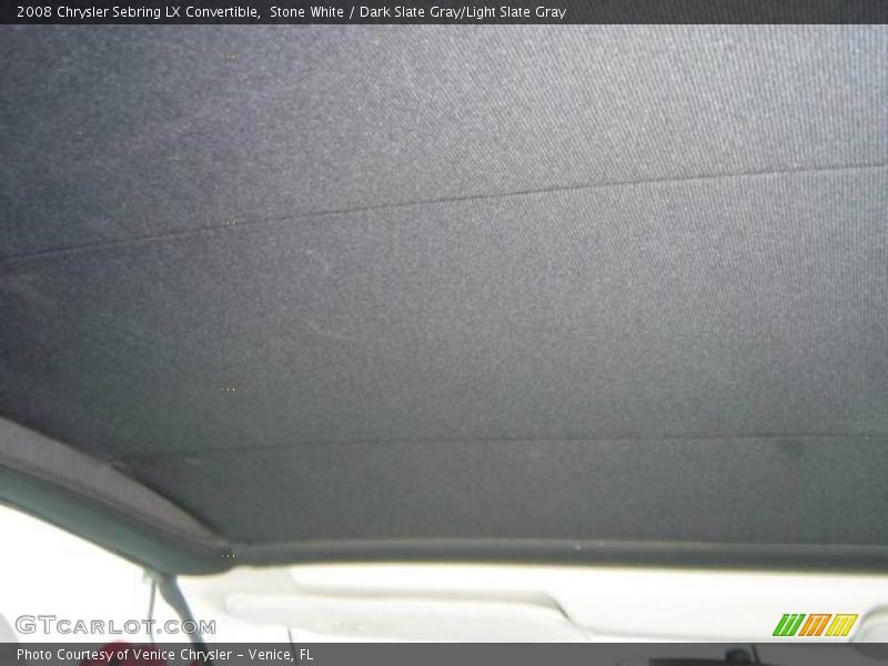 Stone White / Dark Slate Gray/Light Slate Gray 2008 Chrysler Sebring LX Convertible