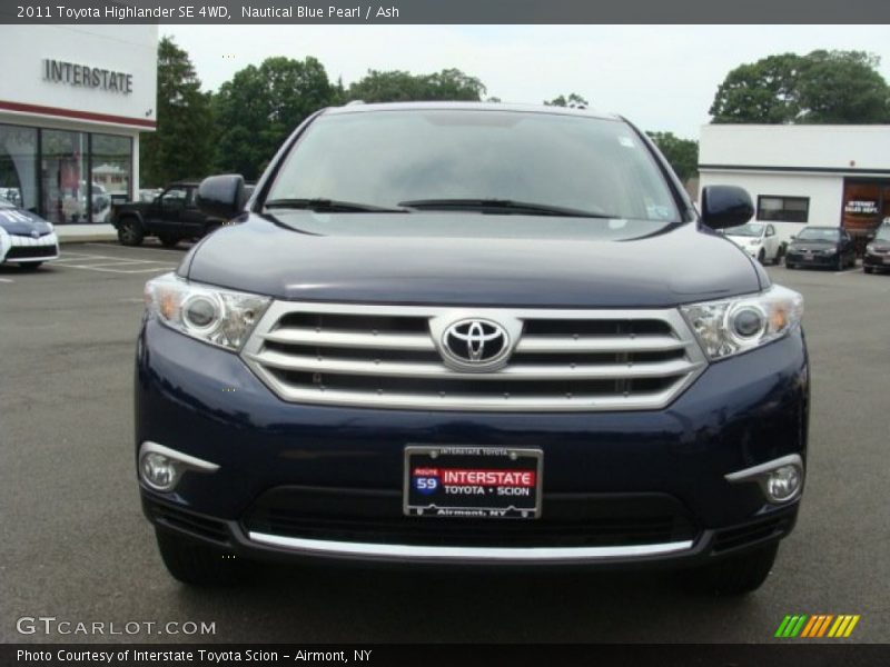 Nautical Blue Pearl / Ash 2011 Toyota Highlander SE 4WD
