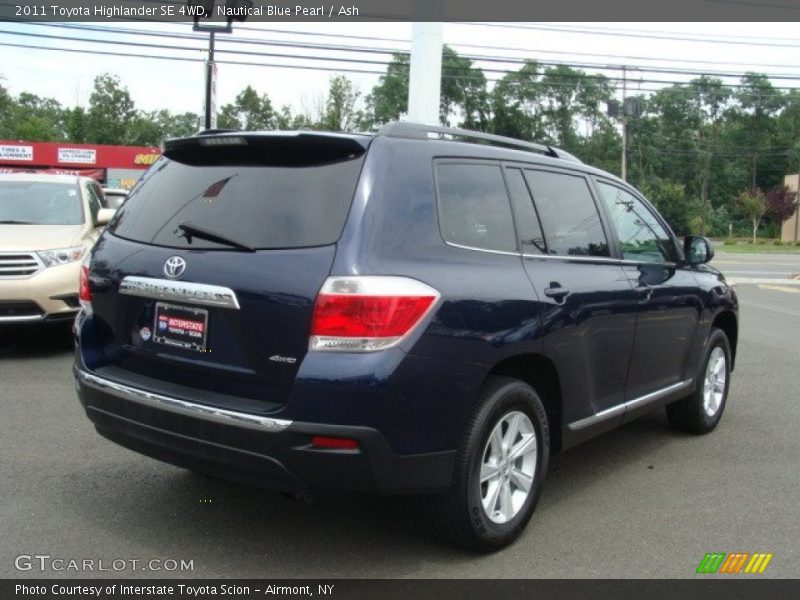 Nautical Blue Pearl / Ash 2011 Toyota Highlander SE 4WD