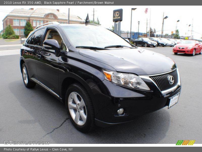 Black Sapphire Pearl / Parchment/Brown Walnut 2010 Lexus RX 350 AWD