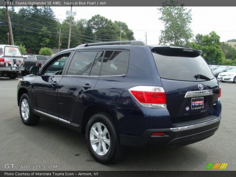 Nautical Blue Pearl / Ash 2011 Toyota Highlander SE 4WD