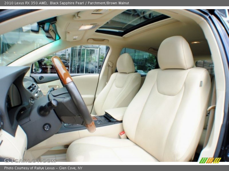 Black Sapphire Pearl / Parchment/Brown Walnut 2010 Lexus RX 350 AWD
