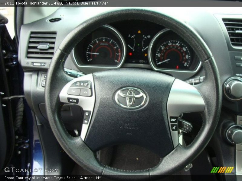 Nautical Blue Pearl / Ash 2011 Toyota Highlander SE 4WD