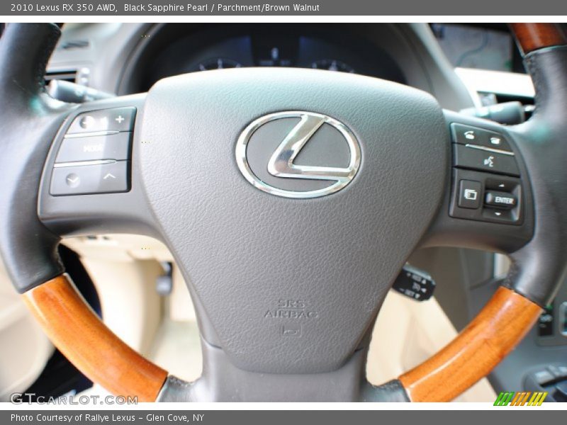 Black Sapphire Pearl / Parchment/Brown Walnut 2010 Lexus RX 350 AWD