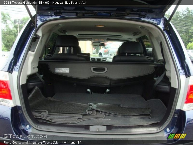 Nautical Blue Pearl / Ash 2011 Toyota Highlander SE 4WD