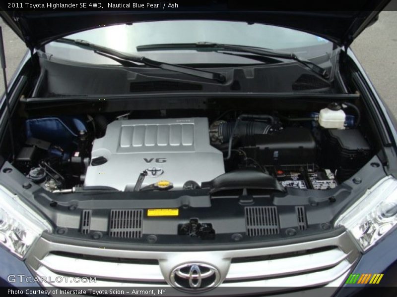 Nautical Blue Pearl / Ash 2011 Toyota Highlander SE 4WD