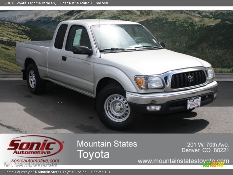 Lunar Mist Metallic / Charcoal 2004 Toyota Tacoma Xtracab