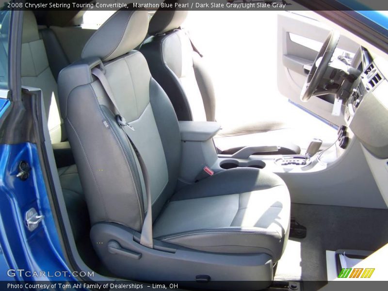 Marathon Blue Pearl / Dark Slate Gray/Light Slate Gray 2008 Chrysler Sebring Touring Convertible