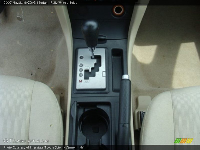 Rally White / Beige 2007 Mazda MAZDA3 i Sedan