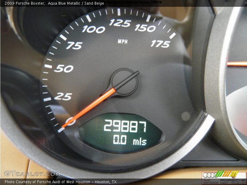 Aqua Blue Metallic / Sand Beige 2009 Porsche Boxster