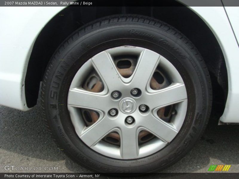 Rally White / Beige 2007 Mazda MAZDA3 i Sedan