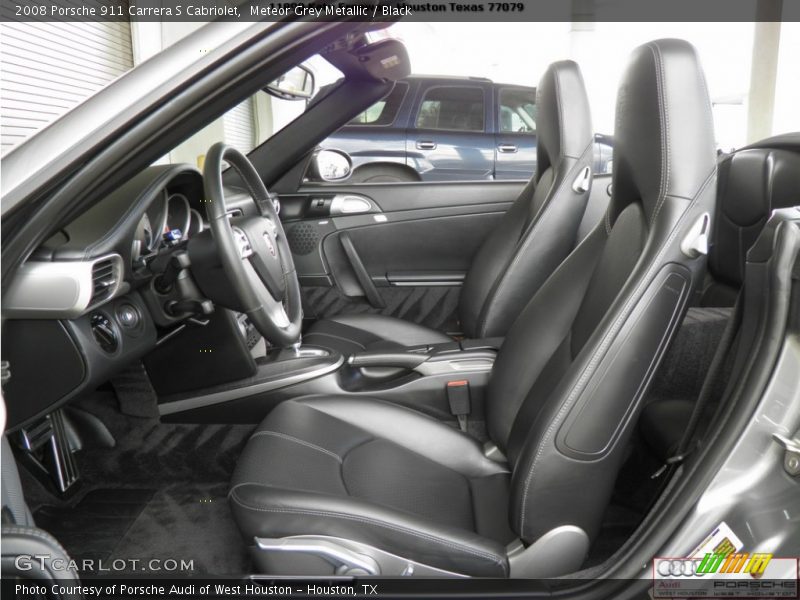 Meteor Grey Metallic / Black 2008 Porsche 911 Carrera S Cabriolet