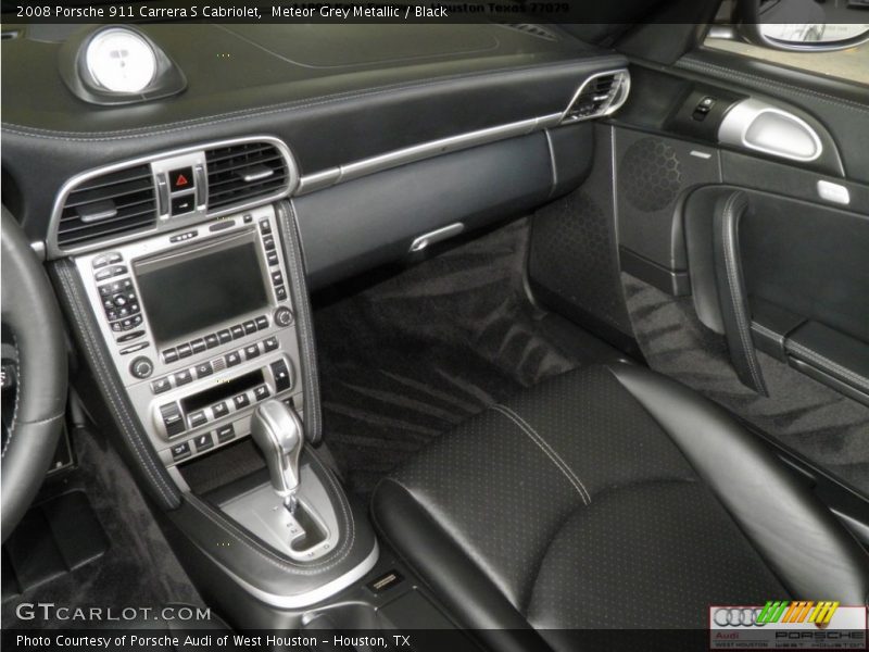 Meteor Grey Metallic / Black 2008 Porsche 911 Carrera S Cabriolet