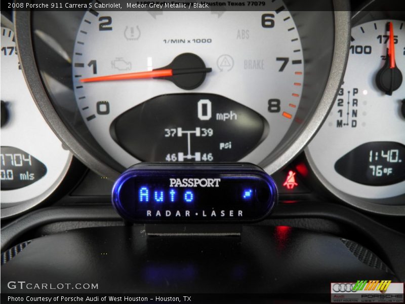 Meteor Grey Metallic / Black 2008 Porsche 911 Carrera S Cabriolet
