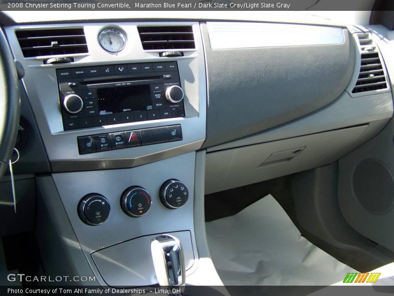 Marathon Blue Pearl / Dark Slate Gray/Light Slate Gray 2008 Chrysler Sebring Touring Convertible