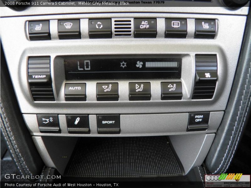 Meteor Grey Metallic / Black 2008 Porsche 911 Carrera S Cabriolet