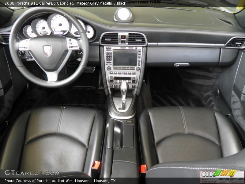 Meteor Grey Metallic / Black 2008 Porsche 911 Carrera S Cabriolet