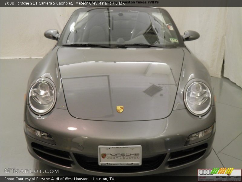 Meteor Grey Metallic / Black 2008 Porsche 911 Carrera S Cabriolet