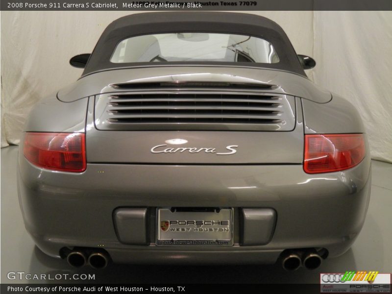 Meteor Grey Metallic / Black 2008 Porsche 911 Carrera S Cabriolet