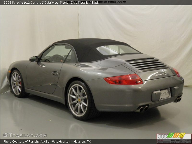 Meteor Grey Metallic / Black 2008 Porsche 911 Carrera S Cabriolet