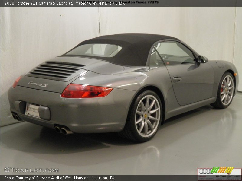 Meteor Grey Metallic / Black 2008 Porsche 911 Carrera S Cabriolet