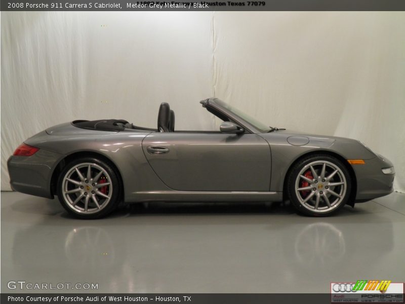 Meteor Grey Metallic / Black 2008 Porsche 911 Carrera S Cabriolet