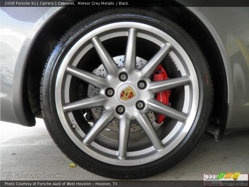 Meteor Grey Metallic / Black 2008 Porsche 911 Carrera S Cabriolet
