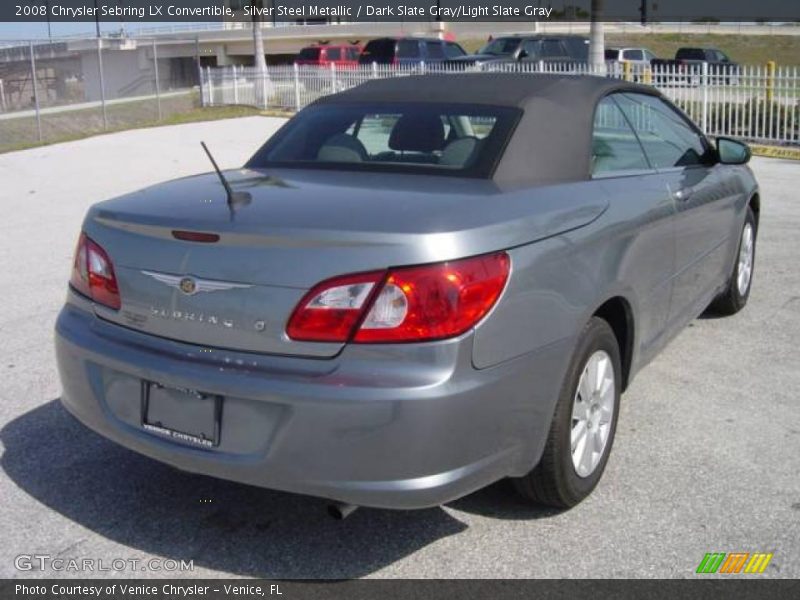 Silver Steel Metallic / Dark Slate Gray/Light Slate Gray 2008 Chrysler Sebring LX Convertible
