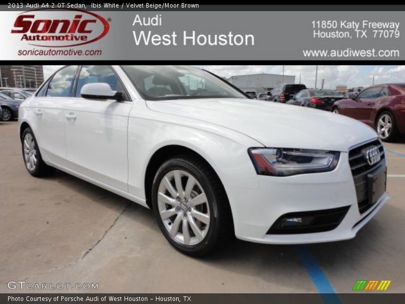 Ibis White / Velvet Beige/Moor Brown 2013 Audi A4 2.0T Sedan