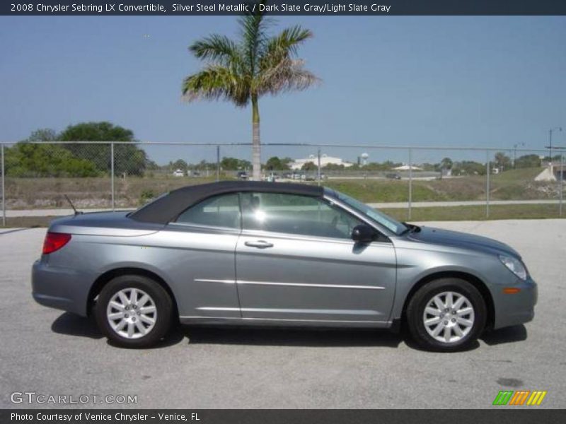 Silver Steel Metallic / Dark Slate Gray/Light Slate Gray 2008 Chrysler Sebring LX Convertible