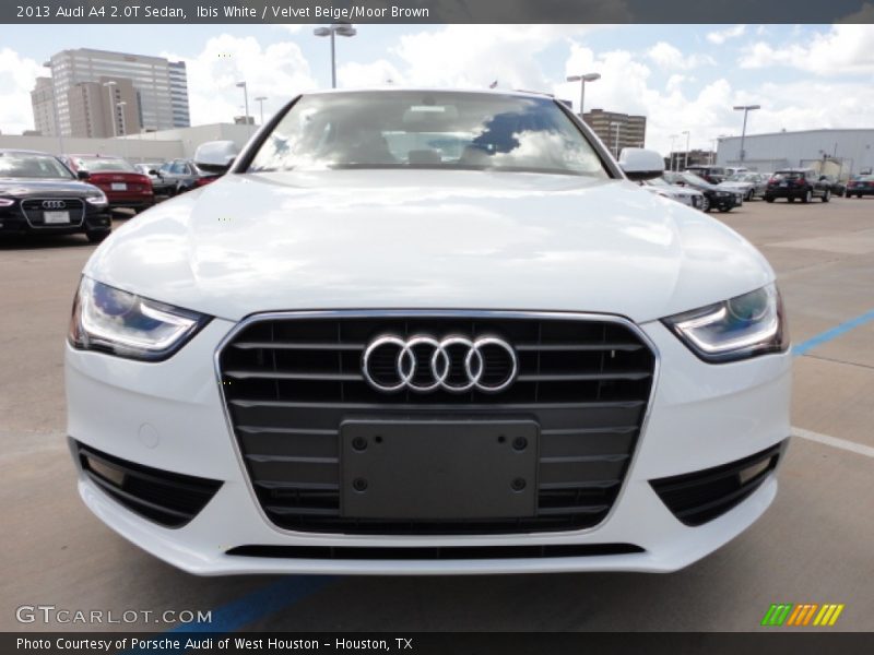 Ibis White / Velvet Beige/Moor Brown 2013 Audi A4 2.0T Sedan