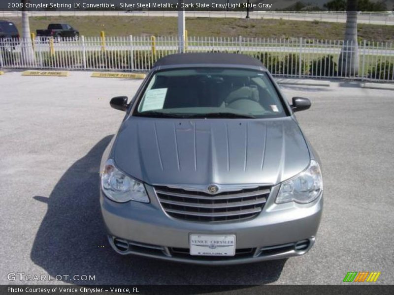Silver Steel Metallic / Dark Slate Gray/Light Slate Gray 2008 Chrysler Sebring LX Convertible