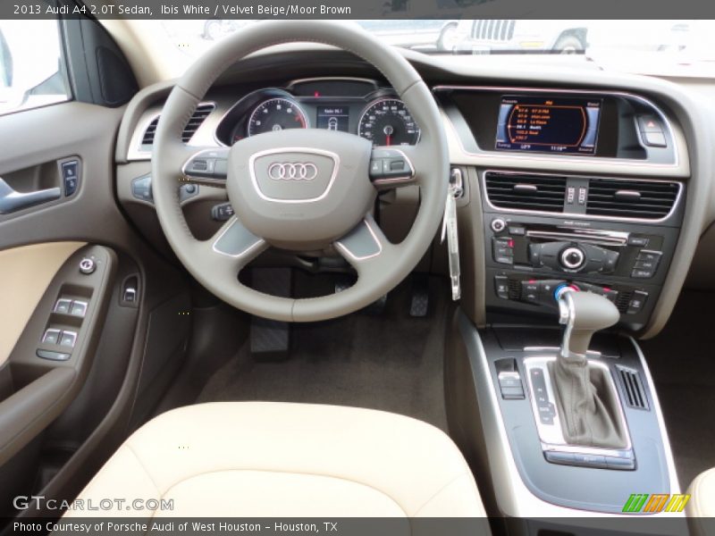Ibis White / Velvet Beige/Moor Brown 2013 Audi A4 2.0T Sedan