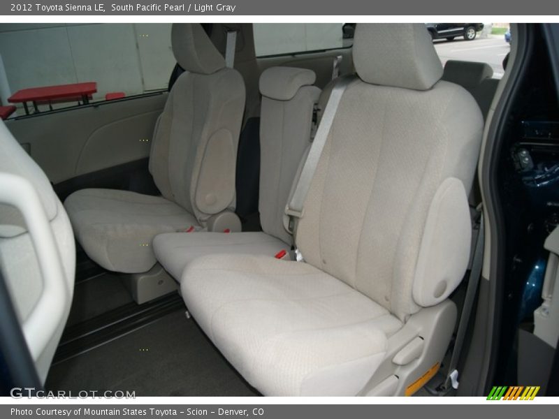 South Pacific Pearl / Light Gray 2012 Toyota Sienna LE