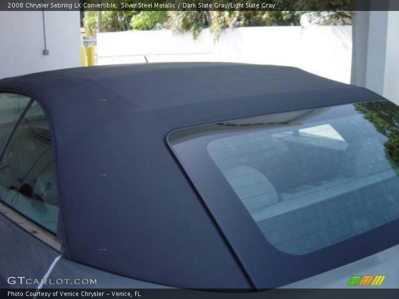 Silver Steel Metallic / Dark Slate Gray/Light Slate Gray 2008 Chrysler Sebring LX Convertible