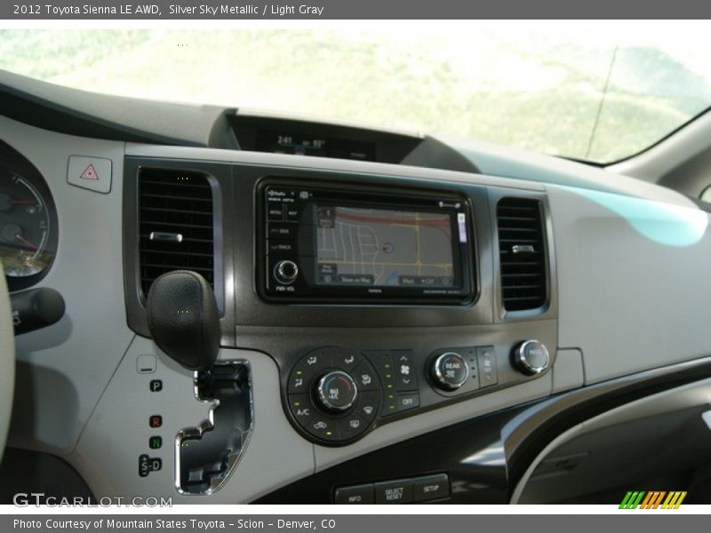 Silver Sky Metallic / Light Gray 2012 Toyota Sienna LE AWD