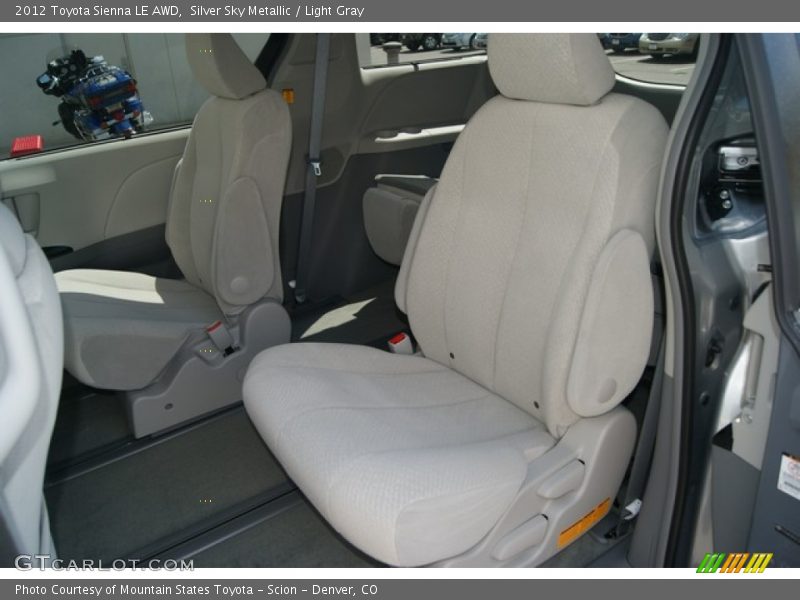 Silver Sky Metallic / Light Gray 2012 Toyota Sienna LE AWD