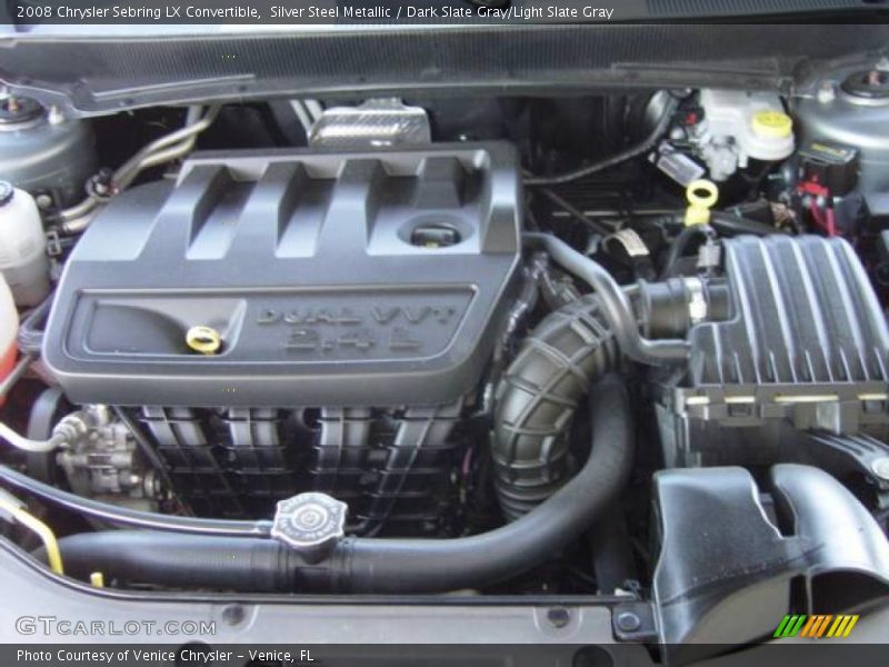 Silver Steel Metallic / Dark Slate Gray/Light Slate Gray 2008 Chrysler Sebring LX Convertible