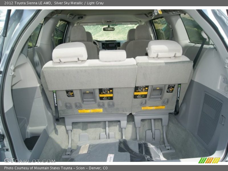 Silver Sky Metallic / Light Gray 2012 Toyota Sienna LE AWD