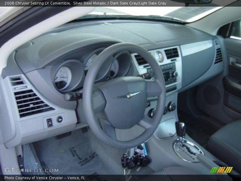 Silver Steel Metallic / Dark Slate Gray/Light Slate Gray 2008 Chrysler Sebring LX Convertible