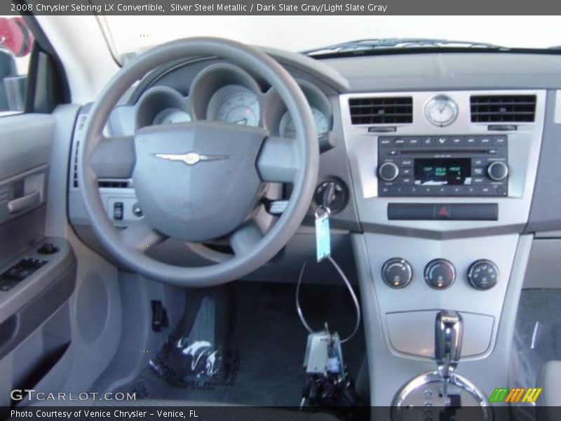 Silver Steel Metallic / Dark Slate Gray/Light Slate Gray 2008 Chrysler Sebring LX Convertible