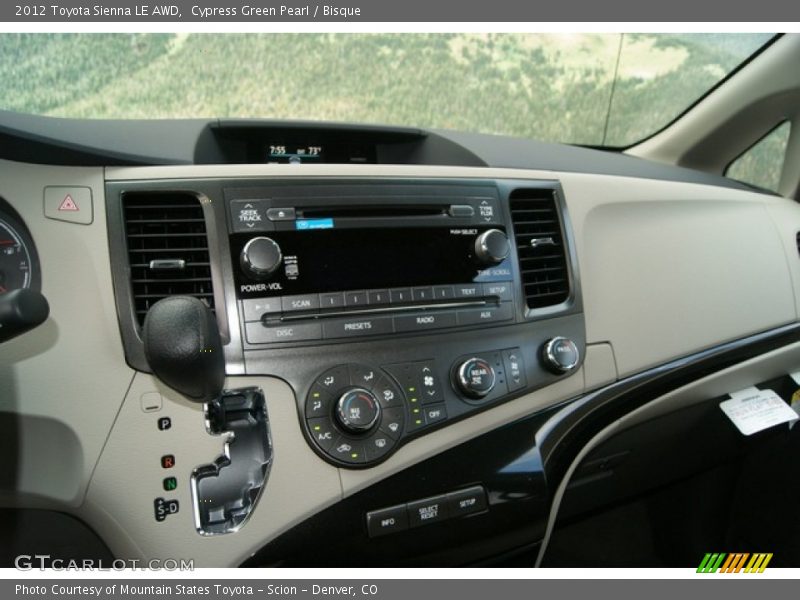 Cypress Green Pearl / Bisque 2012 Toyota Sienna LE AWD